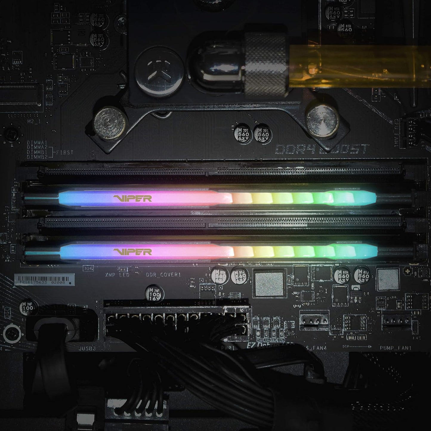 Patriot Memory Viper Steel RGB DDR4 RAM 16GB (2X8GB) 3200MHz CL16 UDIMM Desktop Gaming Memory Kit PVSR416G320C6K