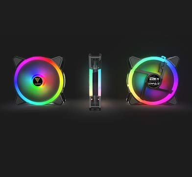 GAMDIAS Aeolus M2 1204R 120 MM ARGB CASE & Radiator Fan 4 in 1 with Controller and Remote