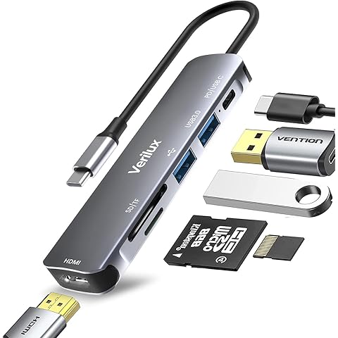 Amegon USB 3.2 Type-C Dual Card Reader | Up to 5 Gbps | USB-C to MoicroSD/SD Card Reader | Memory Card Reader | Space Grey | Designed for Phones, Tablets, Laptops, Drones | AMST13
