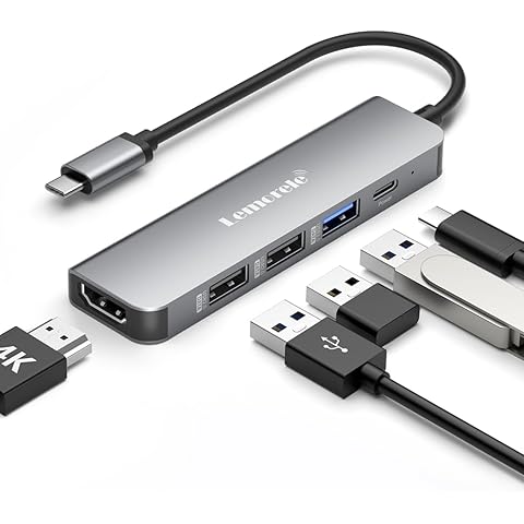 Amegon AMUA32 USB C-LAN 2.5G Port, Speed: 10M/100M/ 1000M/ 2500Mbps, for Projector, Monitor, TV, USB C Phone, Laptop