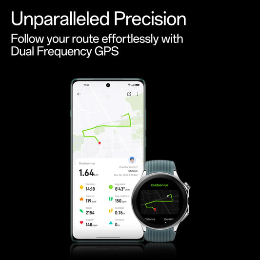 OnePlus Watch 2 Classic Edition (1.43″ AMOLED, 100 h battery, Stainless‑Steel)