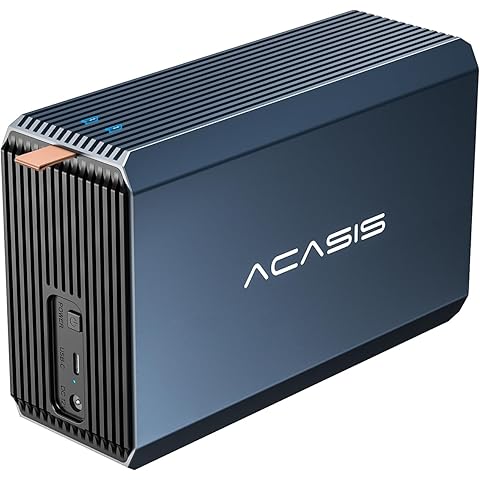 Amegon AMST05 Sata HDD Enclosure High-Speed External Storage System USB-C, Speed: 10Gbps, Support All Standard 9.5mm/7mm 2.5 inch SATA I, II, II HDD and SDD.