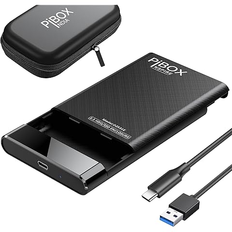 Amegon 2.5"" External Hard Drive Enclosure