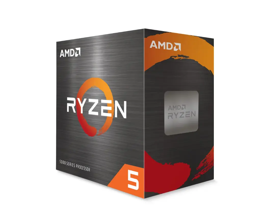 AMD 5000 SERIES RYZEN 5 5500 DESKTOP PROCESSOR 6 CORES 12 THREADS 19 MB CACHE 3.6 GHZ UPTO 4.2 GHZ SOCKET AM4 500 SERIES CHIPSET (100-100000457BOX)