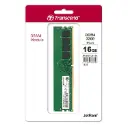 TRANSCEND 16GB DDR4 3200 MHZ DESKTOP MEMORY, UP TO 25.6GB/S. - 288 PIN, 1.2V, 1RX8, CL22 DIMM TYPE - UNBUFFERED LONG-DIMM MEMORY - JM3200HLE-16G