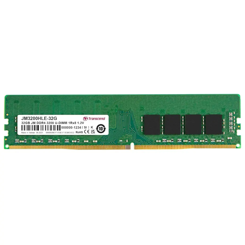 TRANSCEND 32GB DDR4 3200MHZ DESKTOP MEMORY JM3200HLE - 32G