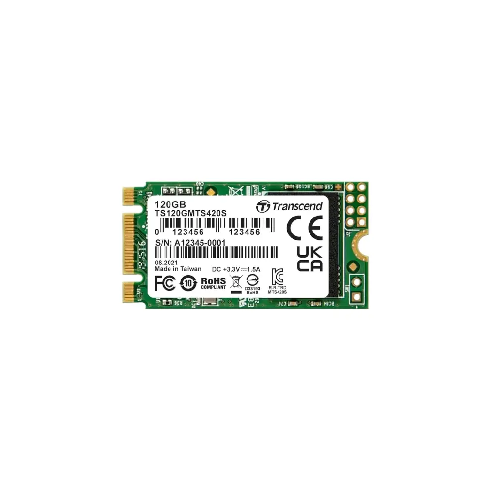 TRANSCEND 120GB SSD M.2 2242 – SOLID STATE DRIVE FOR FAST DATA ACCESS (MODEL: TS120GMTS420S)