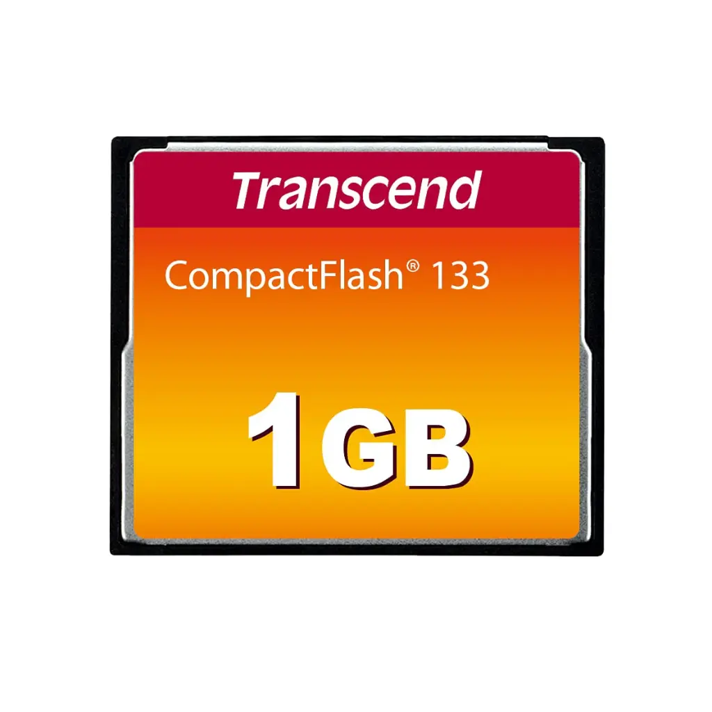 TRANSCEND 1GB CF CARD – COMPACTFLASH MEMORY CARD FOR DSLR CAMERAS (MODEL: TS1GCF133)