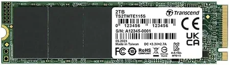 TRANSCEND 2TB SSD M.2 NVME – SOLID STATE DRIVE FOR FAST DATA ACCESS (MODEL: TS2TMTE115S)
