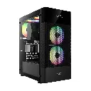 GAMDIAS Aura GC5- Digital Display MESH ARGB MID-Tower CASE/Gaming Cabinet | Digital Display, 3 Built-in 120mm ARGB Fans, Supports Mini-ITX, Micro-ATX, and....