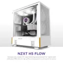 NZXT H5 Flow Starfield | Compact ATX Mid-Tower PC Gaming Case | High Airflow Perforated Front Panel | Tempered Glass Side Panel | Cable Management | 2 x...