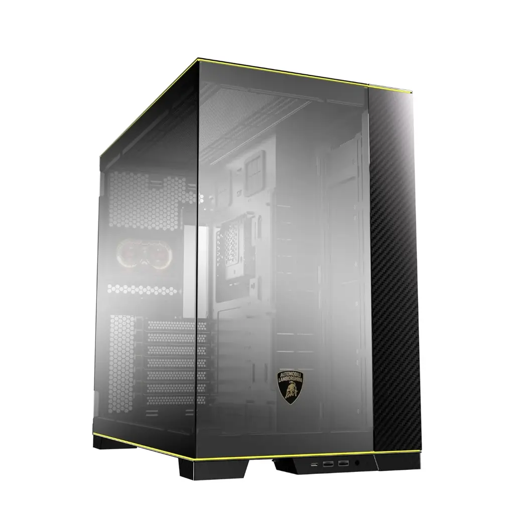 Lian Li O11 Dynamic EVO RGB Automobili Lamborghini Edition Mid-Tower Computer Case/Gaming Cabinet Comes with a Ultra-high-Resolution 5″ Display | Support...