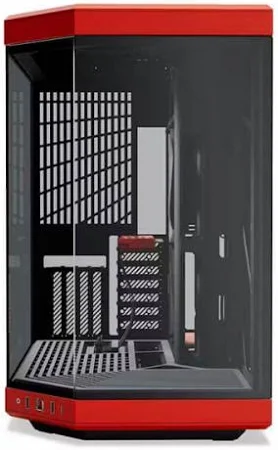 Hyte Y70 E-Atx Mid Tower Cabinet (Black And Red) – CS-HYTE-Y70-BR