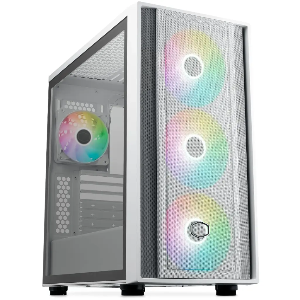 Cooler Master CD600 Mid Tower ATX Cabinet White – CD600-WHNN-S00