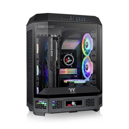 Thermaltake The Tower 600 ATX Mid Tower Cabinet Black – CA-1Z1-00M1WN-00