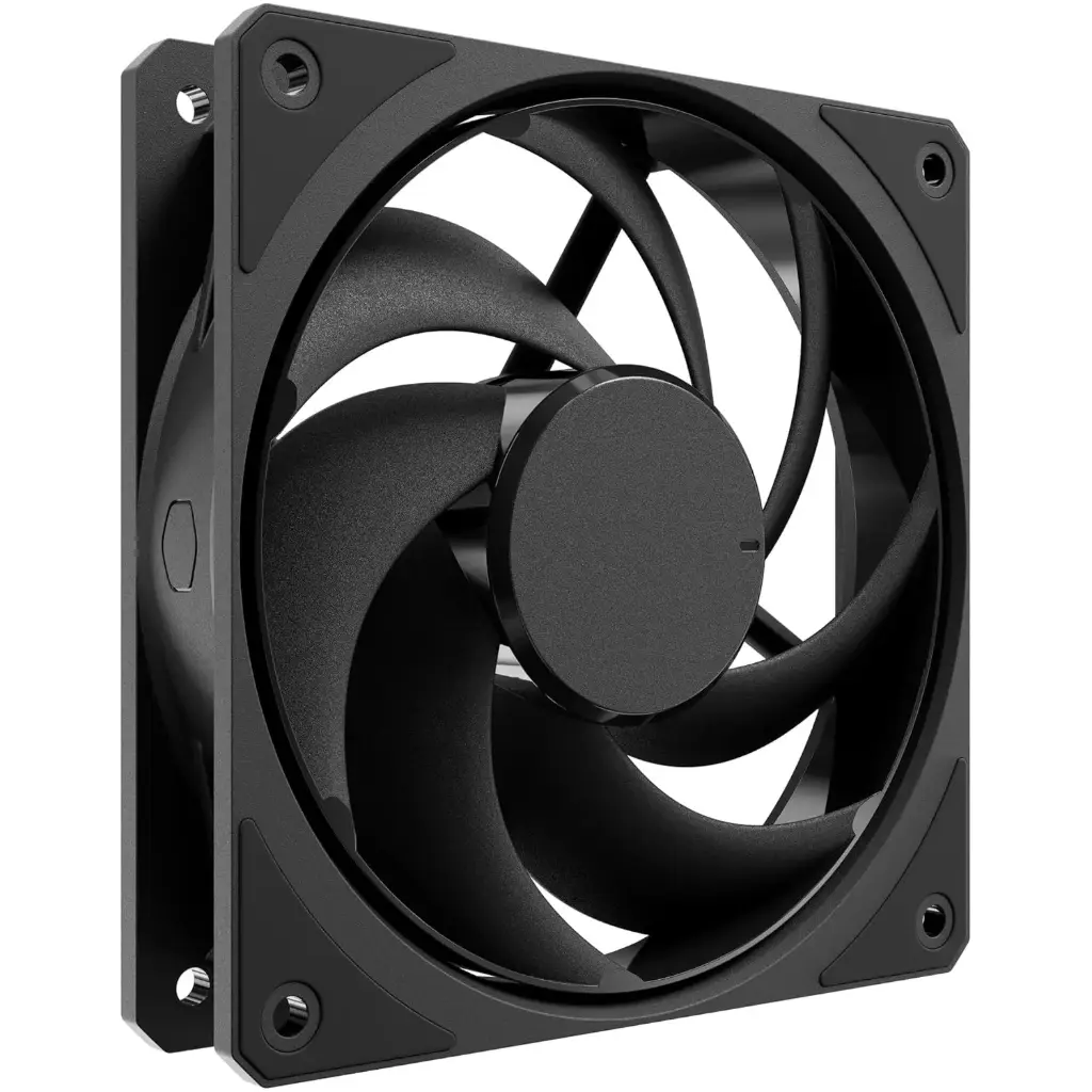 Cooler Master Mobius 120 Black Edition Case Fan - 120mm High Performance | Loop Dynamic Bearing | 2050 RPM PWM Fan | Computer Case Fan | Low Noise Fan | 63...
