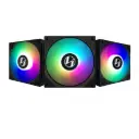 Lian Li ST120 RGB - Black | 120mm PWM ARGB Case Fan with ARGB Controller (Triple Pack) - G99.12STS3B.in