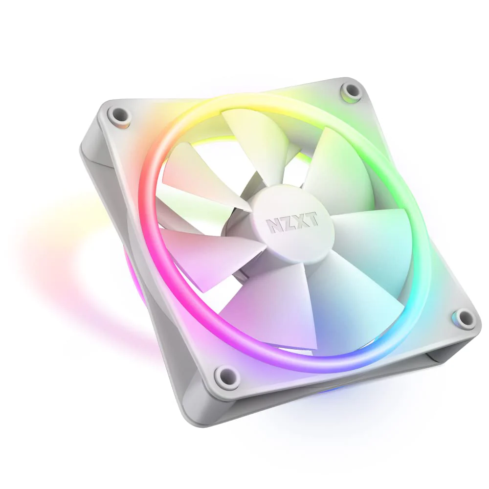 NZXT F120 RGB Duo - 120mm Dual-Sided RGB Case Fan – 20 Individually Addressable LEDs – Balanced Airflow and Static Pressure – PWM Control – Anti-Vibration...