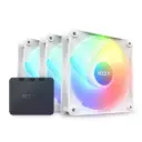 NZXT F120 RGB Core 120mm Hub-Mounted RGB Triple Pack Case Fan - White - RF-C12TF-W1