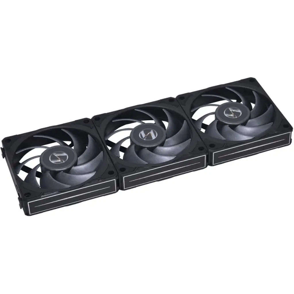 LIAN LI UNI Fan P28 120 Triple Pack Blackwith a Fan Speed Controller