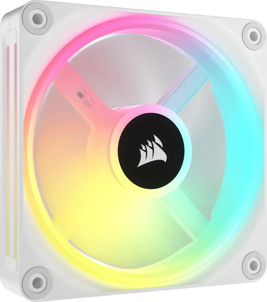 Corsair iCUE Link QX120 RGB 120mm Magnetic Dome RGB Single Fan - White