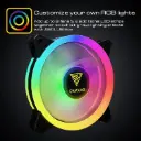 GAMDIAS Aeolus M2 1205R 120 MM ARGB CASE & Radiator Fan 4 in 1 with Controller and Remote, 5 Fan Kit