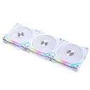 Lian Li UNI Fan SL V2 120mm ARGB Triple Pack Case Fan/CPU Fan for PC- G99.12SLV23W.in (White)