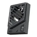 ULANZI Camera Cooling Fan Black, Magnetic Suction Cup Mounting Adjustable Mini Intelligent Cooling Fan Real-time Monitoring with Type-C Charging Port,...