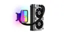 HYTE Thicc Q60-240mm AIO CPU Liquid Cooler with 5" Ultraslim IPS Display - Powered by Nexus Link - White/Black