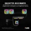 CORSAIR iCUE Link H150i LCD Liquid CPU Cooler - 360mm AIO - QX120 RGB Fans - 2.1” IPS LCD Screen - Fits Intel LGA 1700, AMD AM5 - iCUE Link System Hub...