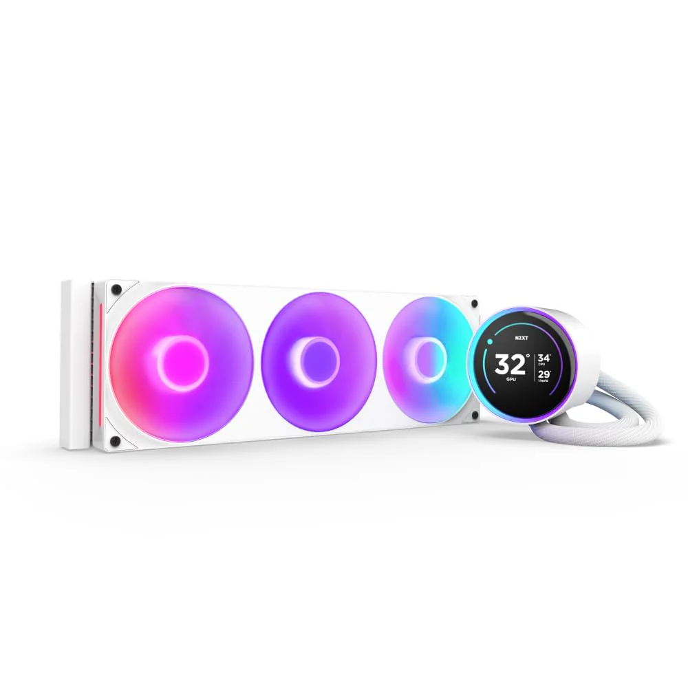 NZXT Kraken Elite 360 RGB 2024 - AIO CPU Liquid Cooler - 360mm Radiator - F360 RGB Core Fan - Customizable 2.72" IPS LCD - NZXT Turbine Pump - AMD® AM5,...