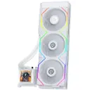 Lian Li HydroShift LCD 360 TL 360mm LCD Liquid Cooler/AIO - White | Support Intel: LGA 1700 & AMD: AM5 / AM4 | 2.88” LCD Screen - 480 × 480 Resolution | Pre-Installed 3 x TL Fans - GHSLCD36TW