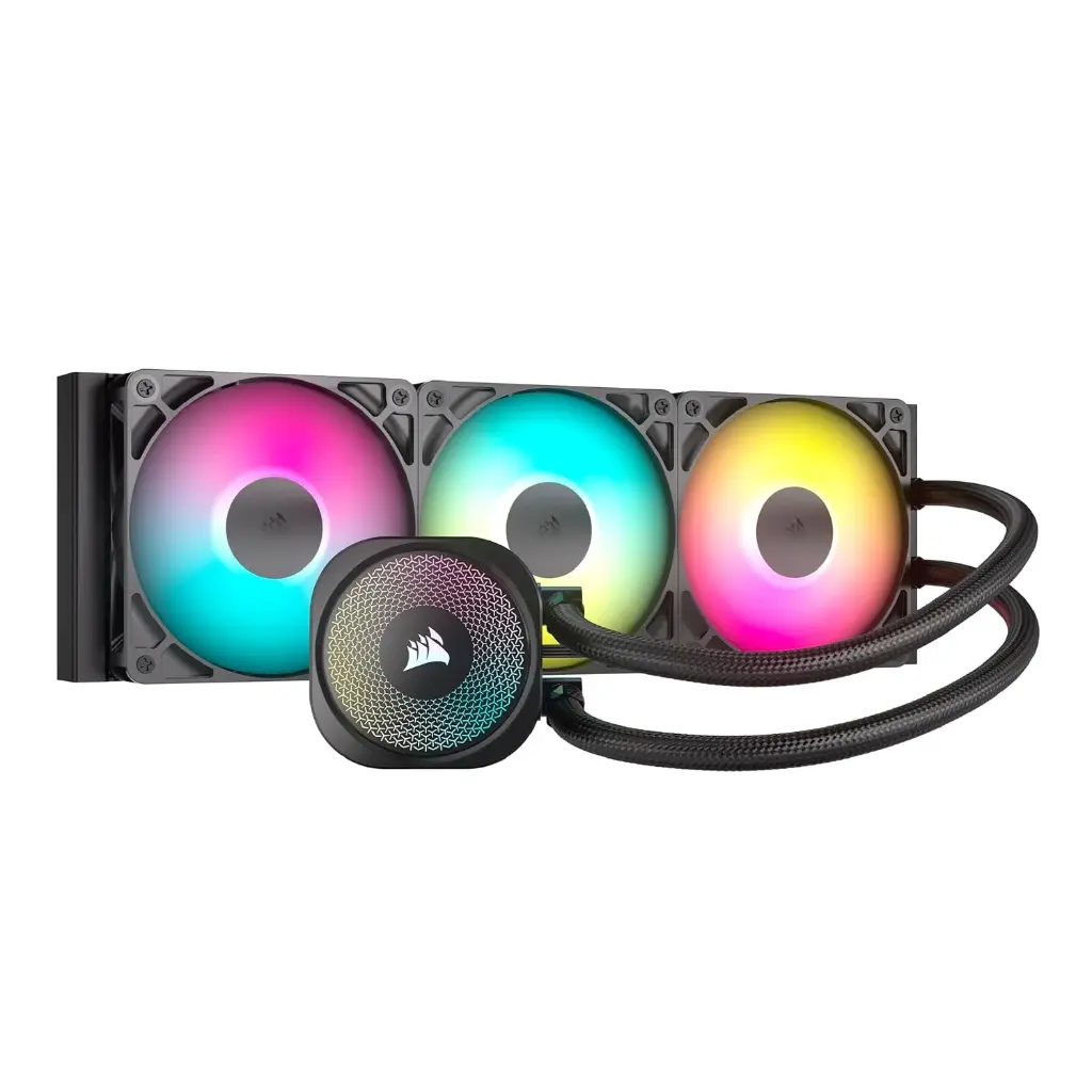 CORSAIR Nautilus 360 RS ARGB Liquid CPU Cooler – 360mm AIO – Low-Noise – Direct Motherboard Connection – Daisy-Chain – Intel LGA 1851/1700, AMD AM5/AM4 – 3X...
