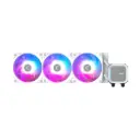 MSI MAG CORELIQUID A13 360 White AIO CPU Liquid Cooler - Full CPU Coverage, Improved Water Channel Design, Minimalism Meets Illumination, CycloBlade 7,...