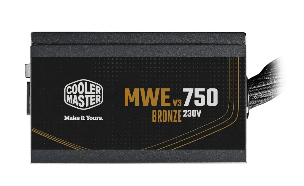 Cooler Master MWE 750 V3 Bronze ATX 3.1 Power Supply - Non Modular | 80 Plus Bronze Certified | Quite HDB Fan | DC-to-DC Circuit Design | ATX 3.1 Version | Ready for 50 Series | 750 Watt