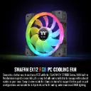 Thermaltake SWAFAN EX 12 RGB PC Desktop Cooling Fan, 3 Pack, 500-2000 RPM, Magnetic Connection, Reversable Blades, Controller Included, CL-F143-PL12SW-A...