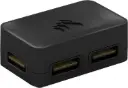 Corsair iCUE LINK 4-Way Signal Splitter - For Custom Cooling Setups - Magnetic Attachment - Requires iCUE LINK System Hub (Sold Separately) - Black