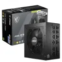 MSI MAG A750GL PCIE5 Power Supply Unit, 750W, 80 Plus Gold, Fully Modular, ATX 3.1, PCIe 5.1 GPU Support, 120mm FDB Fan, Full-Bridge LLC, Flat Black Cables...