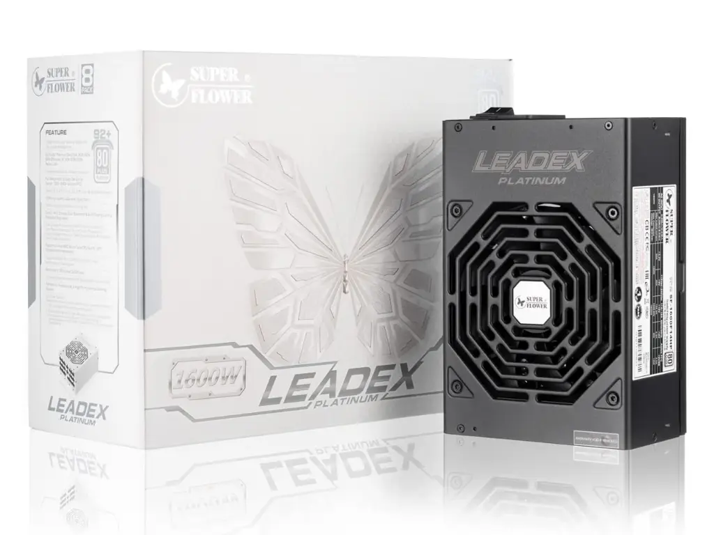 Super Flower Leadex 1600 W Modular ATX Power Supply 80 PLUS Platinum Certification