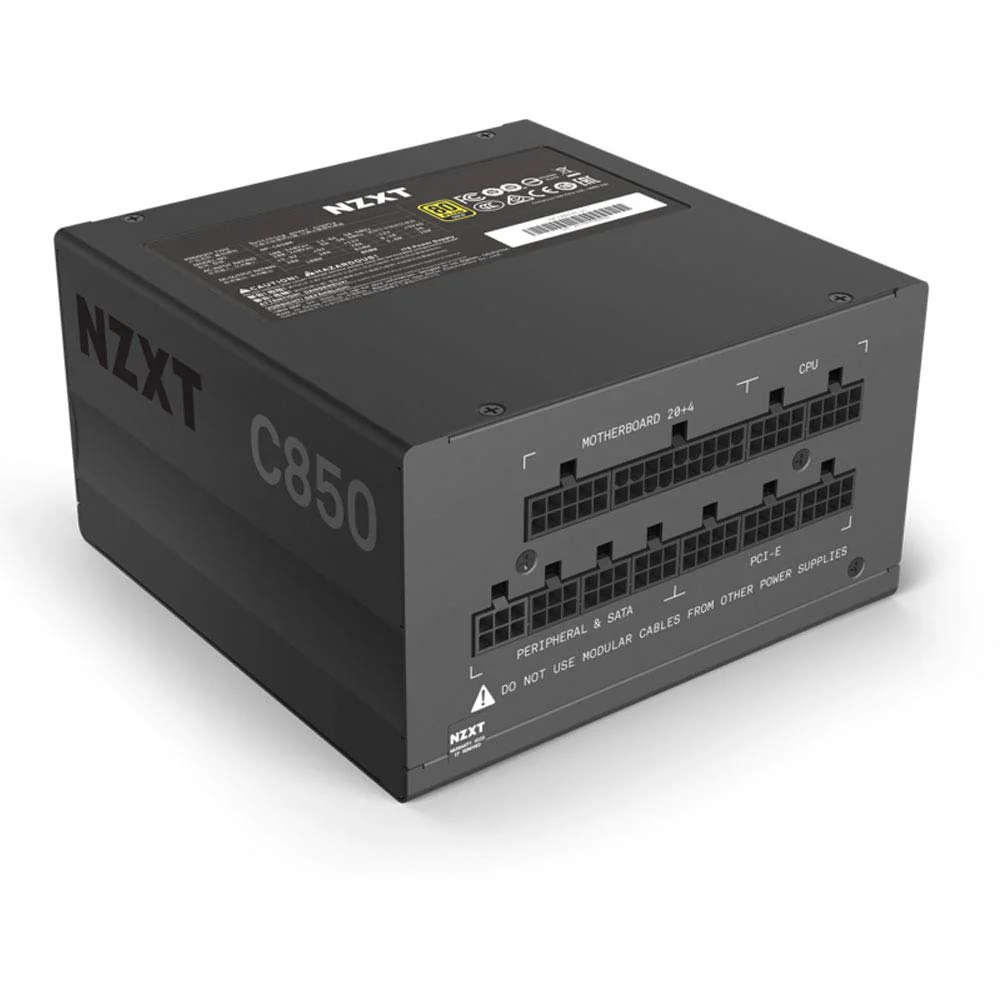 NZXT C850 PSU 80 Plus Gold 850 Watt Modular Gaming Power Supply Unit - NP-C850M-UK