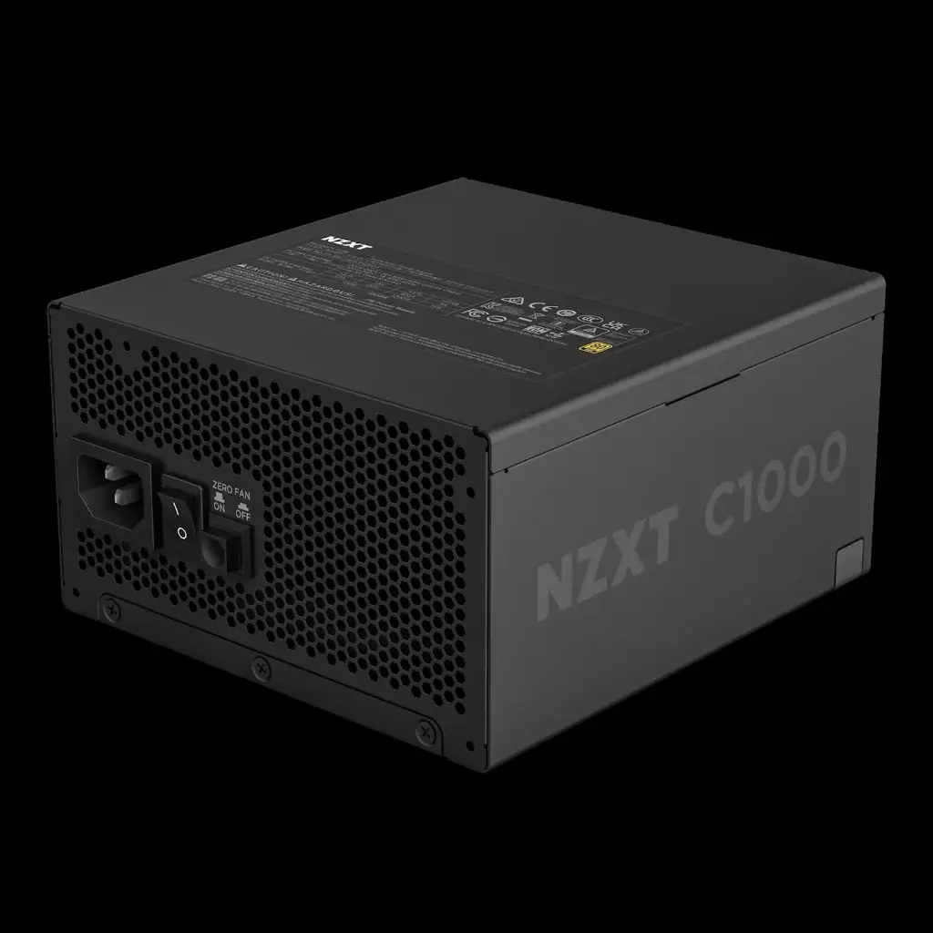 NZXT C1000 Gold ATX 3.1 (2024) - Fully Modular Low-Noise PC Gaming Power Supply - 1000 Watts - 80 Plus Gold - 12V-2x6 Connector - Zero Fan Mode - 100%...