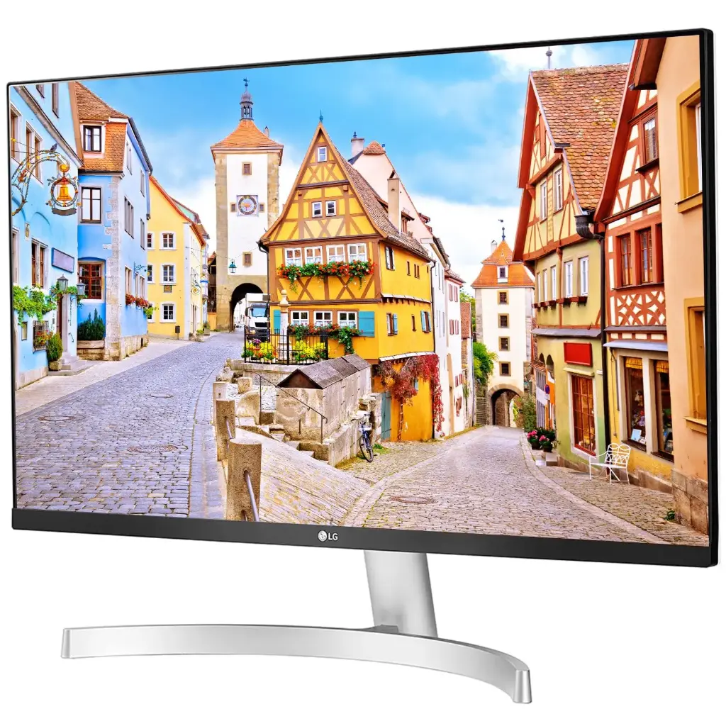   LG Electronics 27Ml600 Full Hd 27 Inch(69 Cm) LCD 1920 X 1080 Pixels IPS Monitor 3 Side Borderless LG Design with Inbuilt Speaker,Dual Hdmi&Vga Port-Reader...