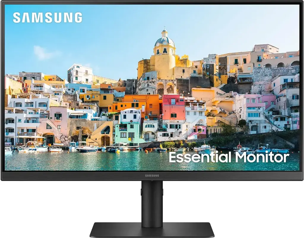 Samsung 24-inch(60.46cm) FHD 1,920 x 1,080 Monitor, IPS, USB Type-C, HAS, Pivot, 75 Hz, Bezel Less Design, AMD FreeSync, Flicker Free, HDMI, Energy Saving...