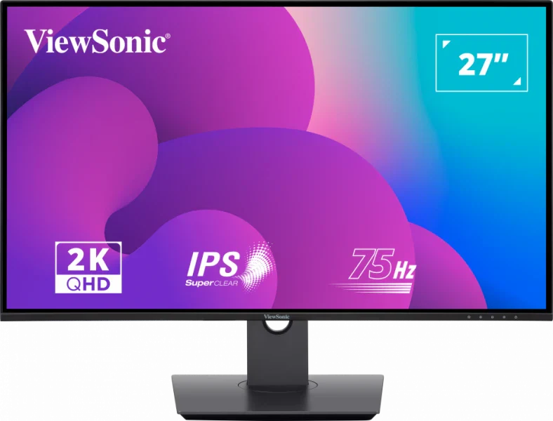 ViewSonic 27-Inch IPS Monitor,2K QHD Resolution,HDMI and DisplayPort Connectivity,VX2780-2K-SHDJ