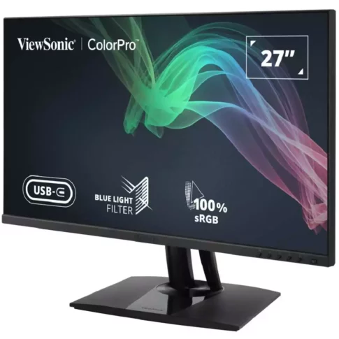 ViewSonic VP2756-4K UHD 27-Inch IPS Monitor,60W USB-C,100% sRGB & Pantone Validated,3 Side borderless
