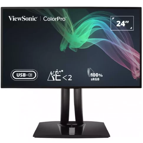 ViewSonic Colorpro VP2468A 24-Inch LCD Monitor,IPS Panel Technology,USB-C Connectivity