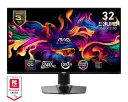 MSI MAG 321UPX QD-OLED 31.5 Inch 4K UHD Flat Gaming Monitor - 3840 x 2160 Quantum Dot OLED Panel, 240Hz / 0.03ms, 99% DCI-P3, DisplayHDR True Black 400, KVM...