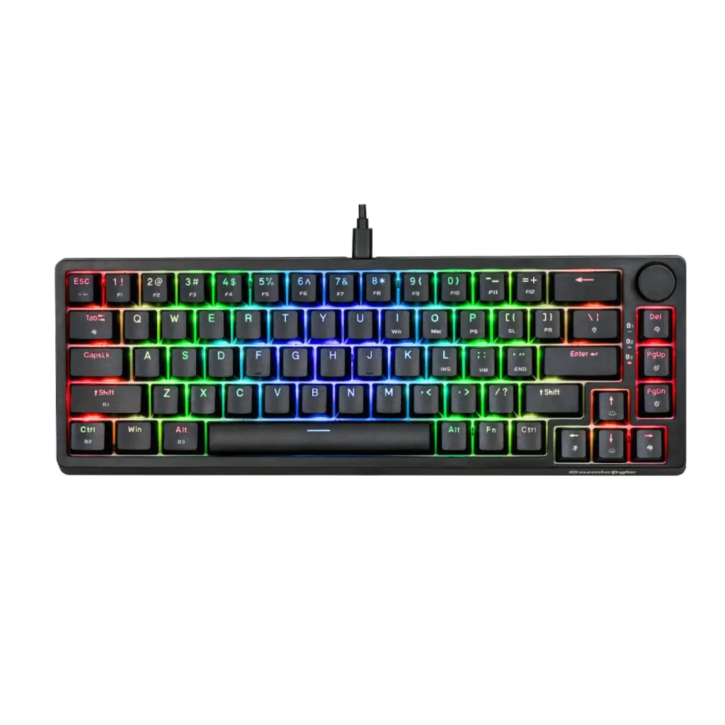 Cosmic Byte CB-GK-33 Astra Hot Swappable 67 Key Wired + Bluetooth Mechanical Keyboard, 1000Hz Polling Rate, Per Key RGB, Software Customization, Outemu Blue...