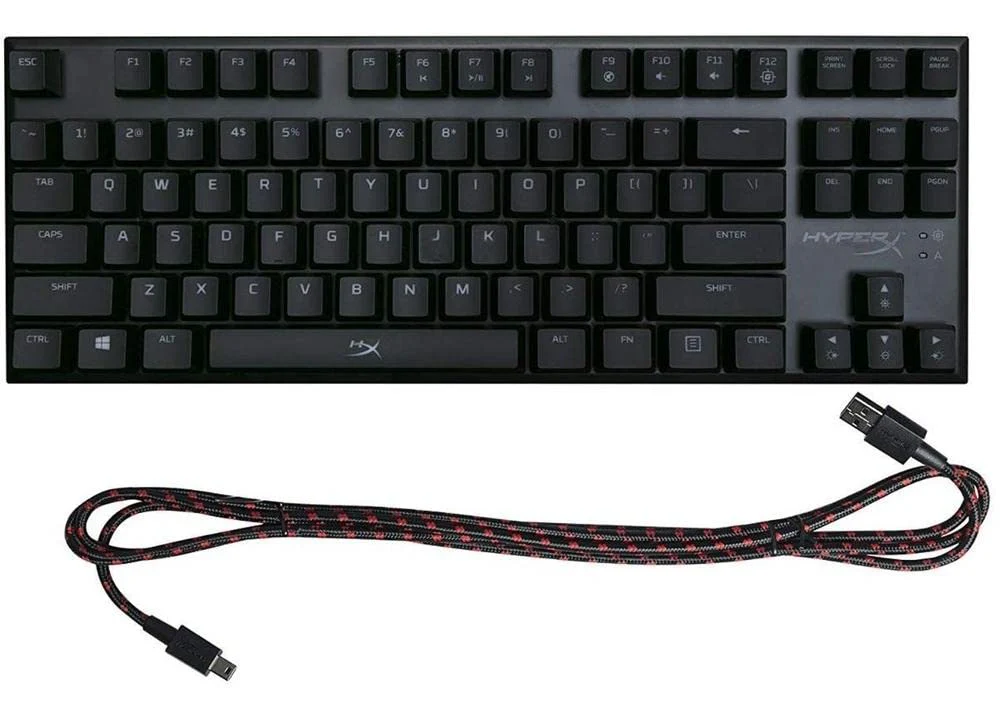 HyperX Alloy FPS Pro Tenkeyless Mechanical Gaming Keyboard, Cherry MX Blue, Red LED (‎HX-KB4BL1-US/WW)