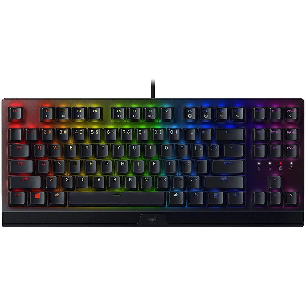Razer BlackWidow V3 Tenkeyless - Mechanical Wired Gaming Keyboard Black - US Layout – RZ03-03490100-R3M1